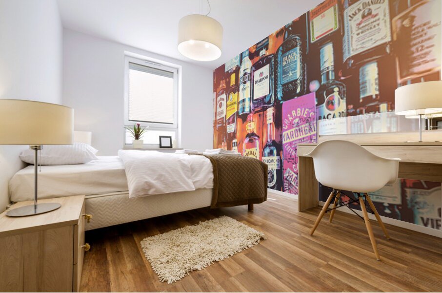 Bar Neon Mural print