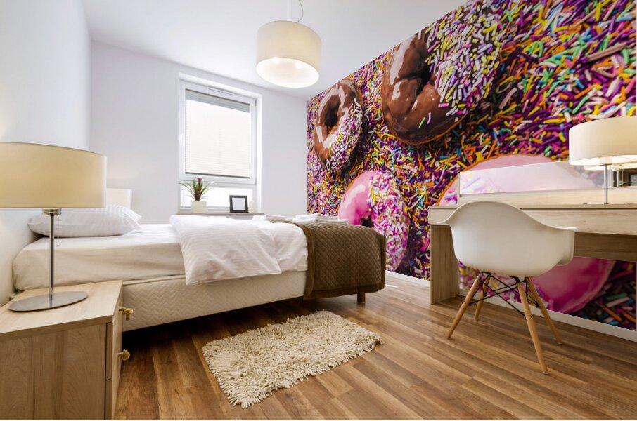 Donut Decorating Mural print