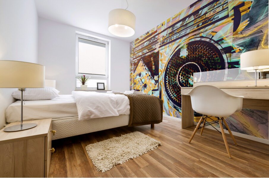 Ghetto Blaster Mural print