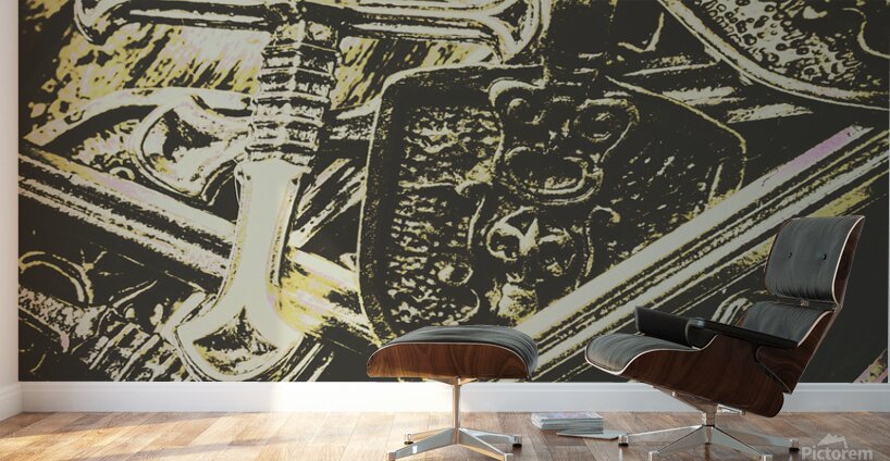 Battle ready in the dark ages Wall Murals