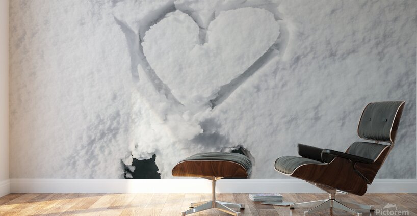 Romantic snow vacation Wall Murals