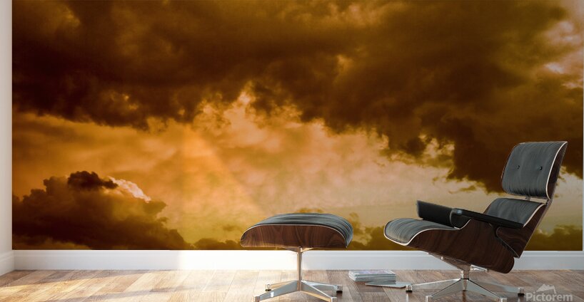 Dusk and storm Wall Murals