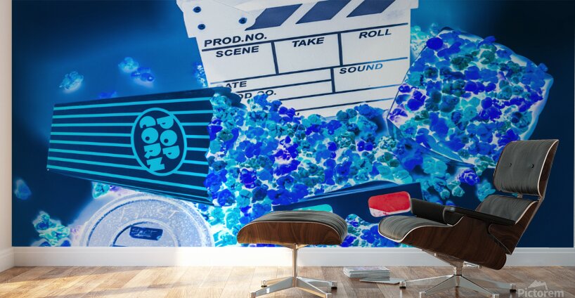 Blue screen entertainment Wall Murals