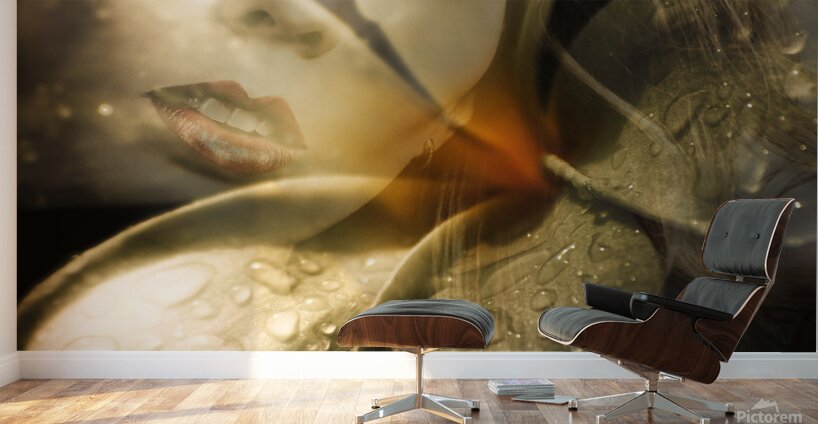 Organic makeup and skincare girl Wall Murals