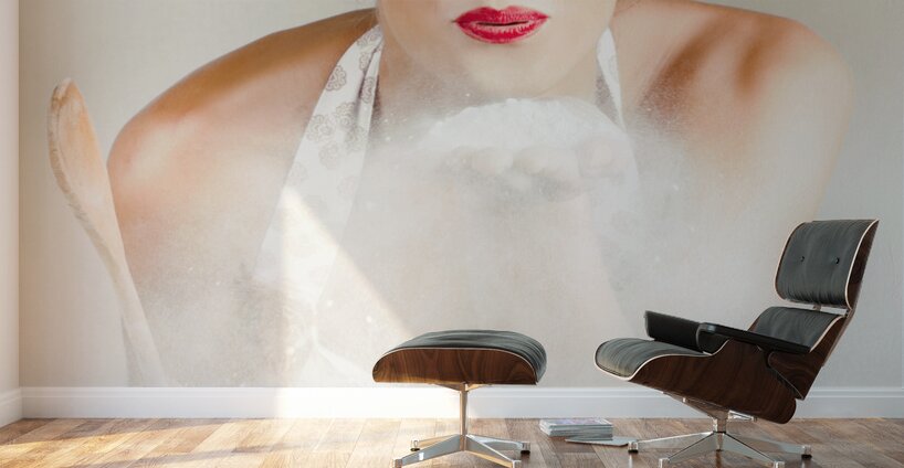 Cook Preparing Basic Meal With RAW Ingredients Wall Murals