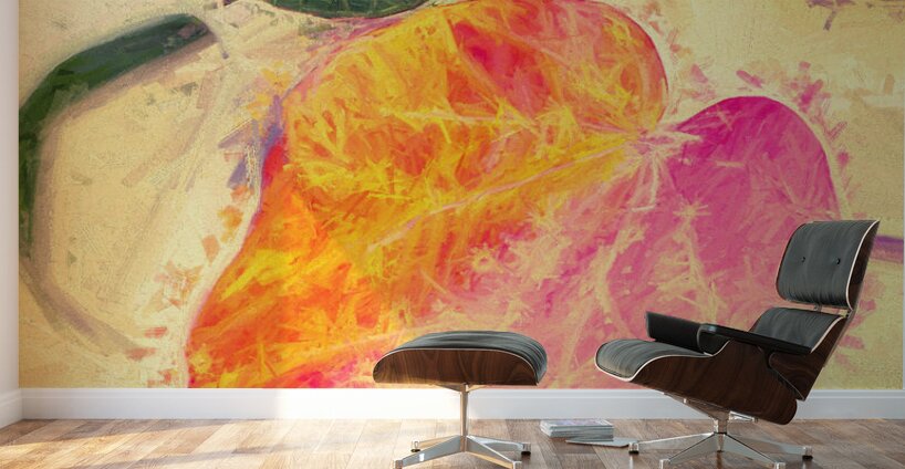 Leaves of impressionism Wall Murals
