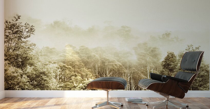 Vintage winter woodland Wall Murals