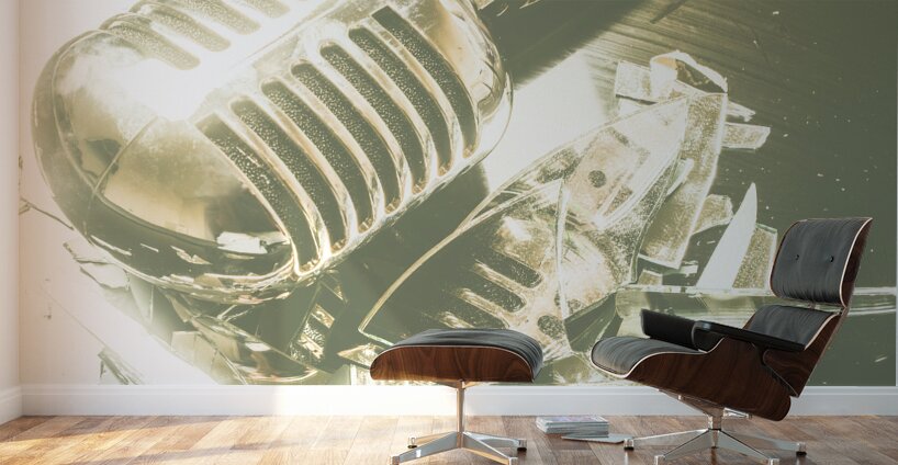 Mic Drop Wall Murals