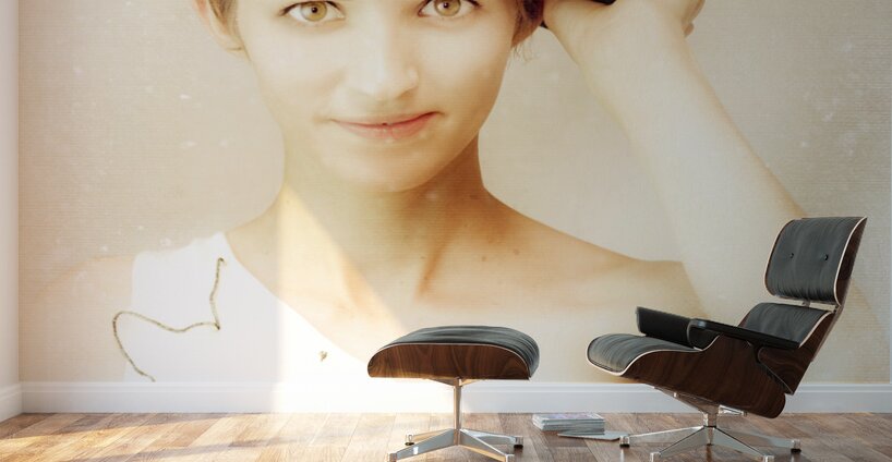 Vintage Portrait In Bowler Hat Wall Murals