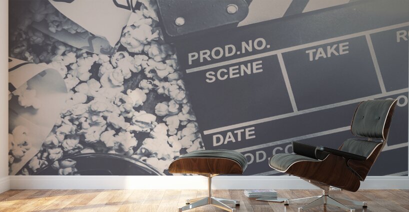 Vintage film production Wall Murals