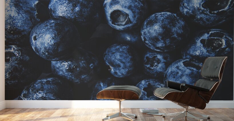 Blueberry batch Wall Murals