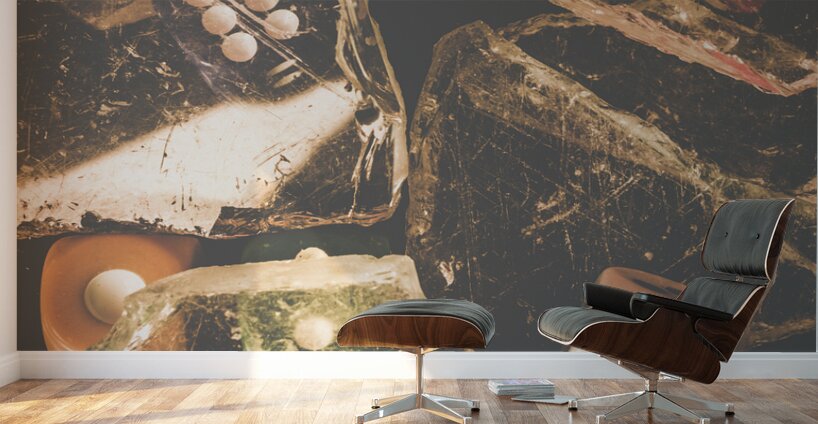 Vintage gambling scene Wall Murals