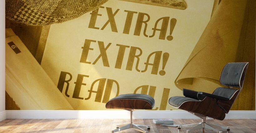 Selling the news Wall Murals