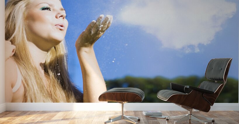 Cloud Creation With A Puff Of Magic Wall Murals