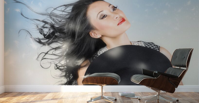 Hair makeup and fashion portrait. Calm of freedom Wall Murals