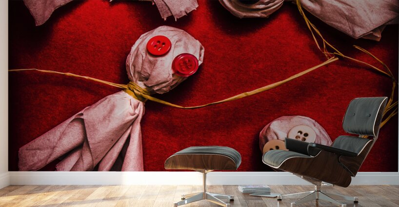 Scary halloween lollipop ghosts Wall Murals