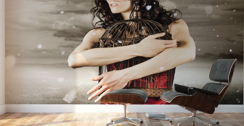 Fashion. Winter Freedom From A Snow Capped Romance Wall Murals