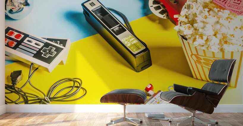 Multicolour memorabilia Wall Murals