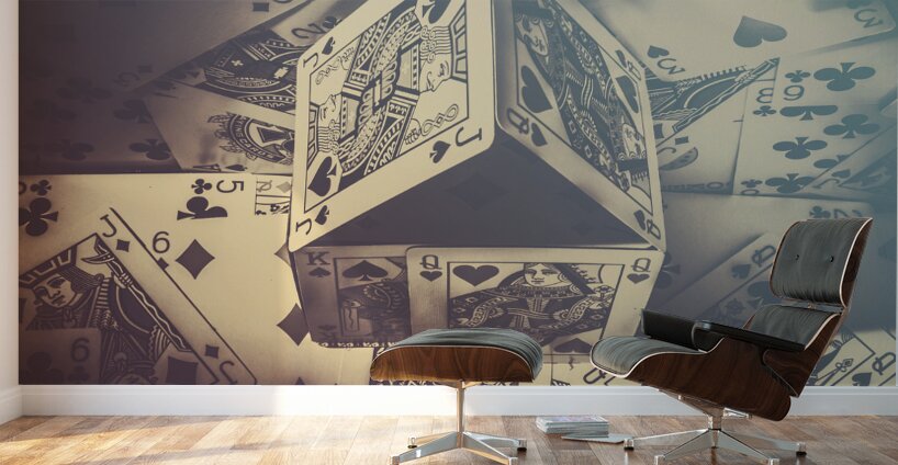 House that poker built Wall Murals