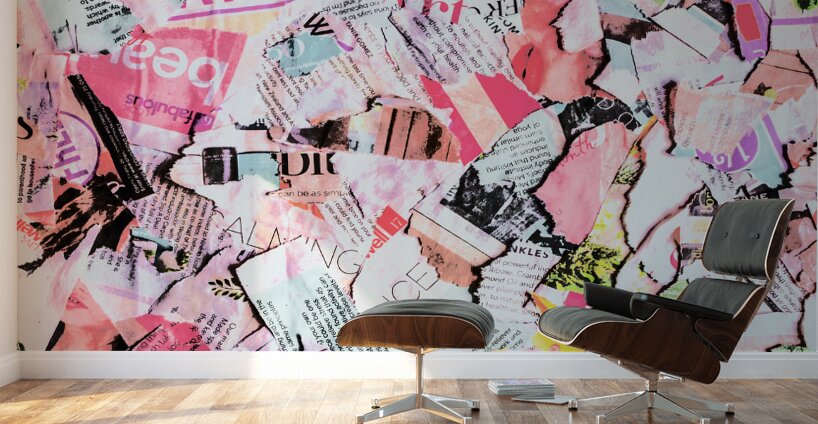 Mixed media messages Wall Murals