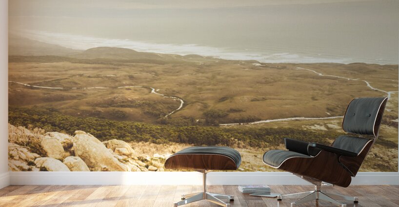 Muted mountain views Wall Murals