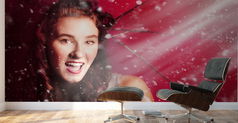 Fifties summer fun pin up Wall Murals