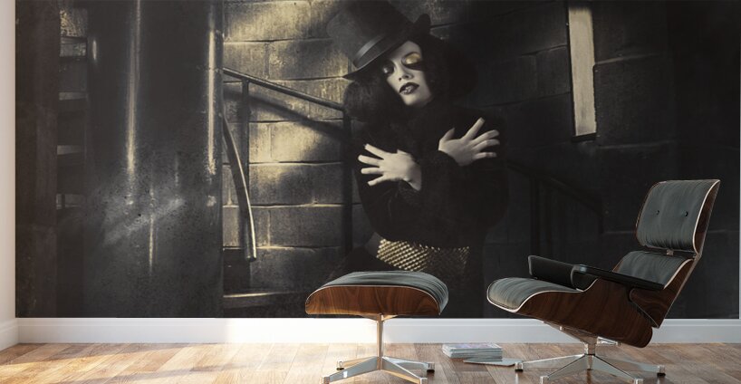 Antique fine art portrait. Fashion is a feeling Wall Murals