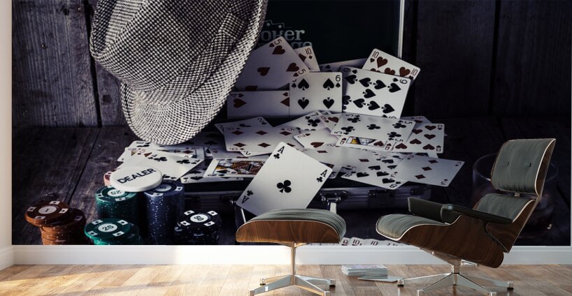 The poker ace Wall Murals