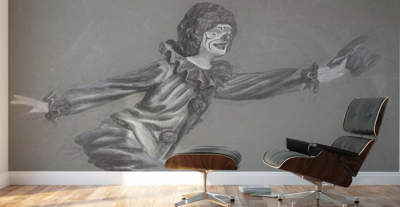 Sketchy the clown Wall Murals