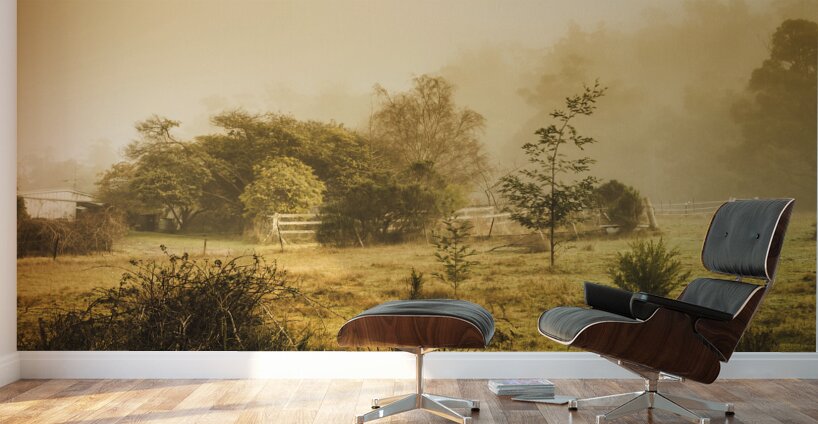 Quaint countryside scene of Glen Huon Wall Murals