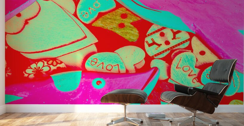 Dolphin love Wall Murals