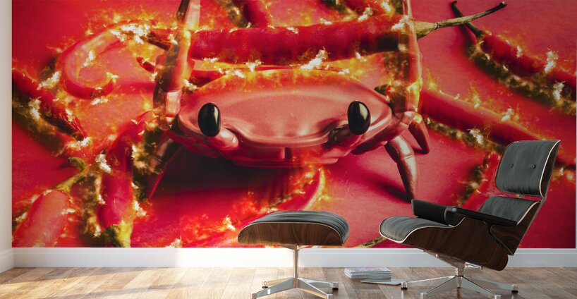 Seafood and heat it Wall Murals