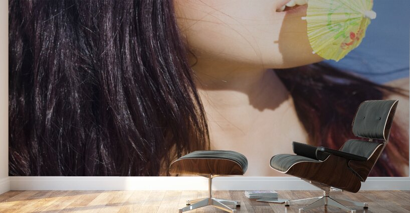 Woman On Vacation Wall Murals