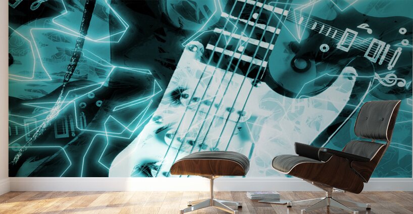 Electric blue Wall Murals