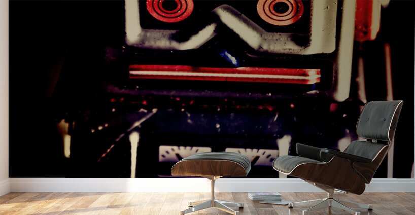 Retro mechanical robotics Wall Murals