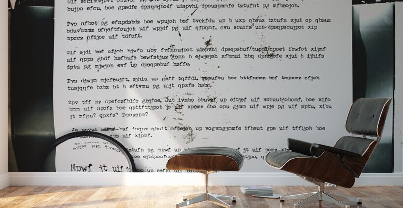 An encryption to break the oppression Wall Murals