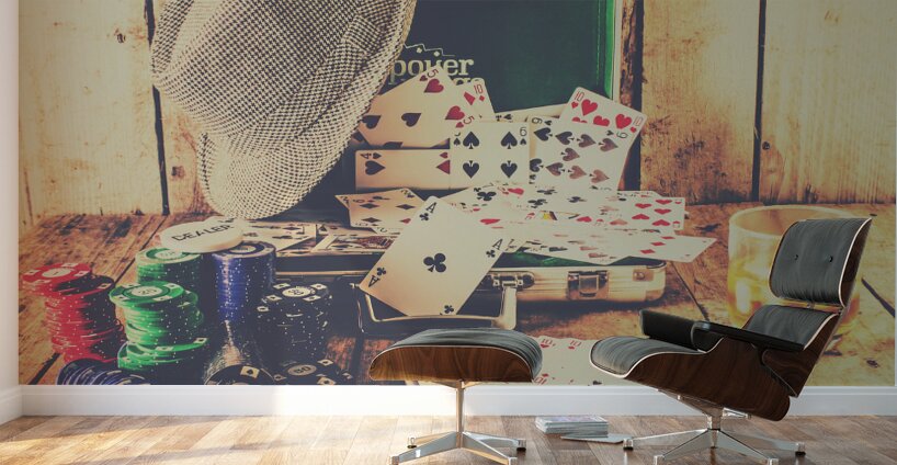 Stacking the deck Wall Murals