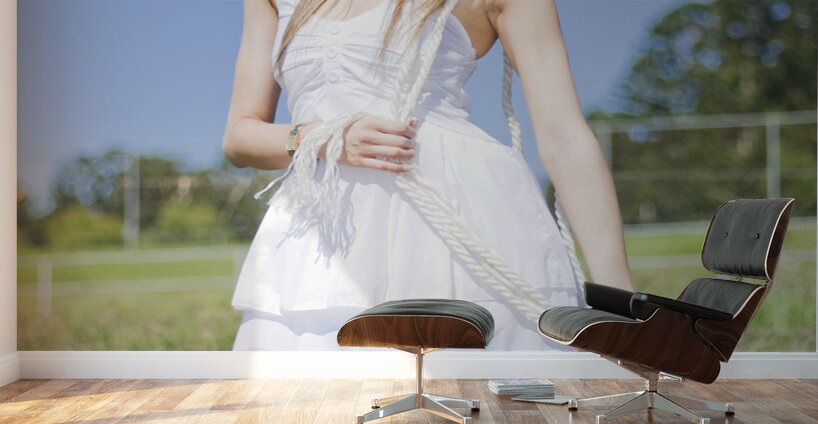 Smiling Female Farmer Wall Murals