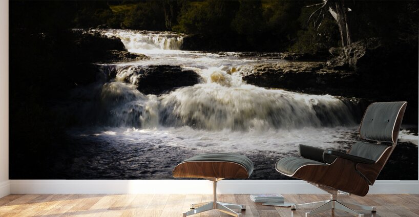 Cradle Mountain waterfall in picturesque Tasmania Wall Murals