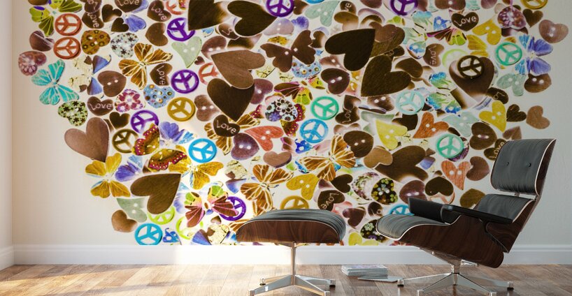 Heart of a hippie Wall Murals