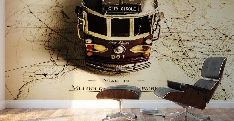 Vintage railways and tramways Wall Murals