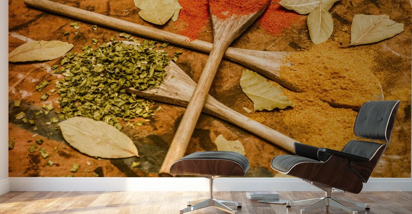 Spicy kitchen ingredients  Wall Murals