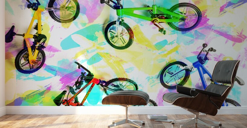 Pop art circuit Wall Murals