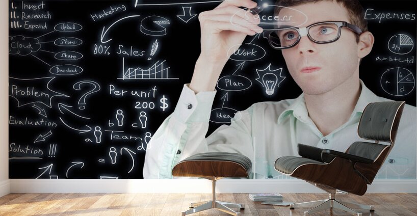Success in planning a smart business strategy Wall Murals