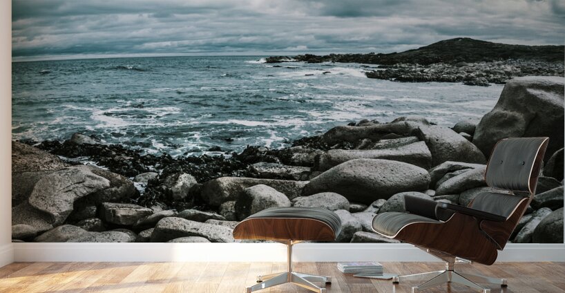 Atmosphere in a looming sea storm Wall Murals