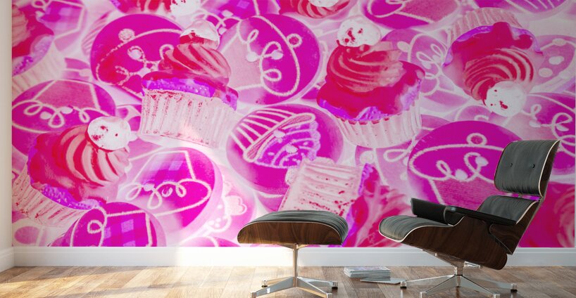Strawberry sweets Wall Murals