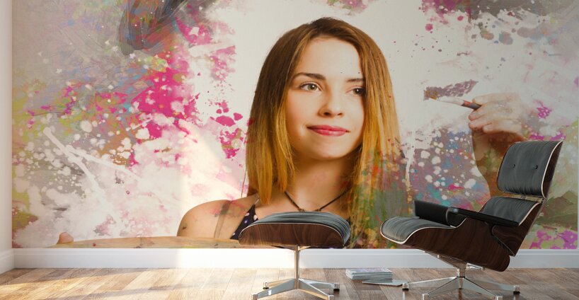 Adult art class painter Wall Murals