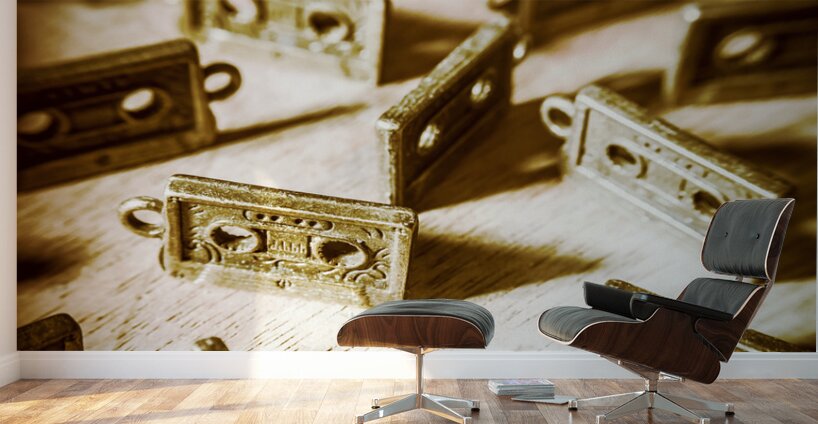 Disco dancing cassettes Wall Murals