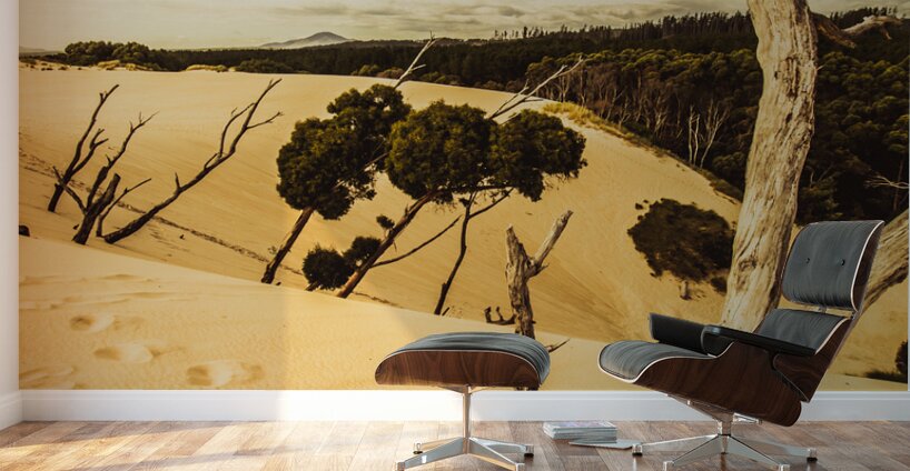 Tasmanian desert tree landscape Wall Murals