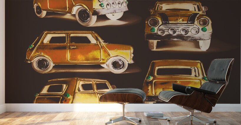 Mini Motor Machinations  Wall Murals